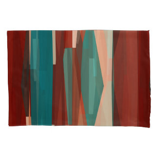 Housse D'oreillers Bois et turquoise