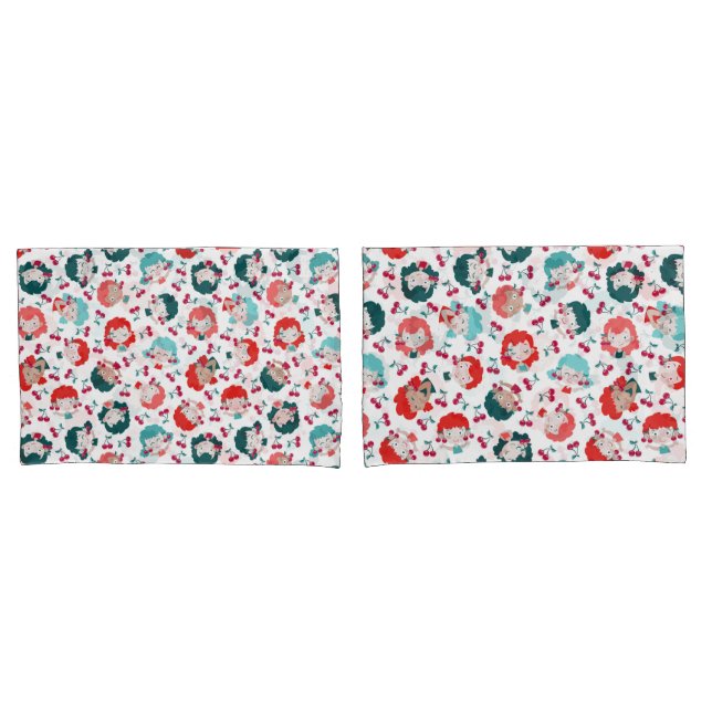 Housse D'oreillers Boucles d'oreilles Princesse (devant-Set)