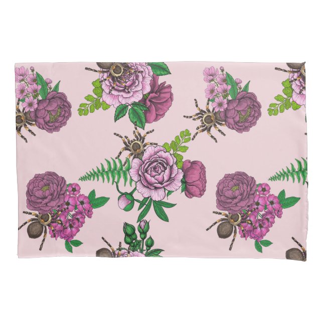 Housse D'oreillers Bouquets et tarantula (devant-gauche)