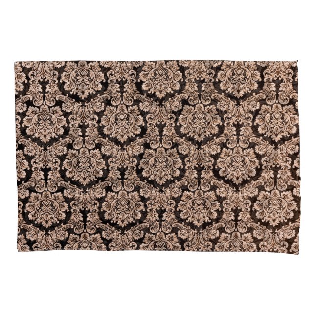 Housse D'oreillers Brocade violette lourde, arrière - plan abstrait. (devant)