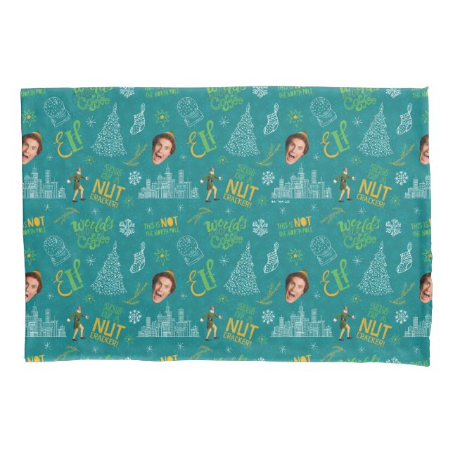 Housse D'oreillers Buddy le Motif de devis Turquoise Elf (devant)