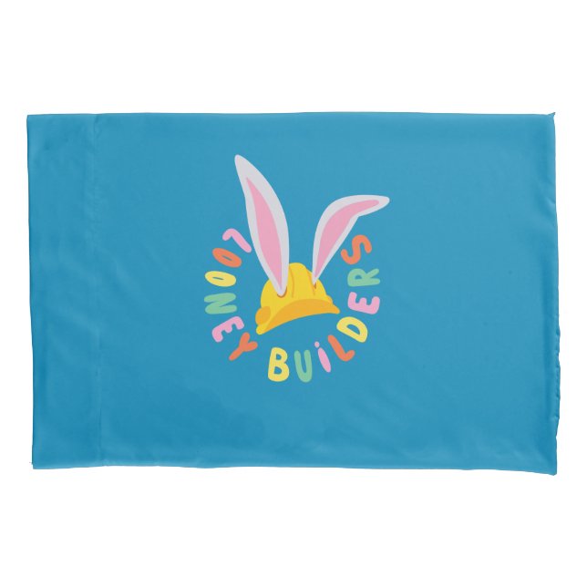 Housse D'oreillers BUGS BUNNY BUILDERS™| Hard Hat Circle Logo (devant)