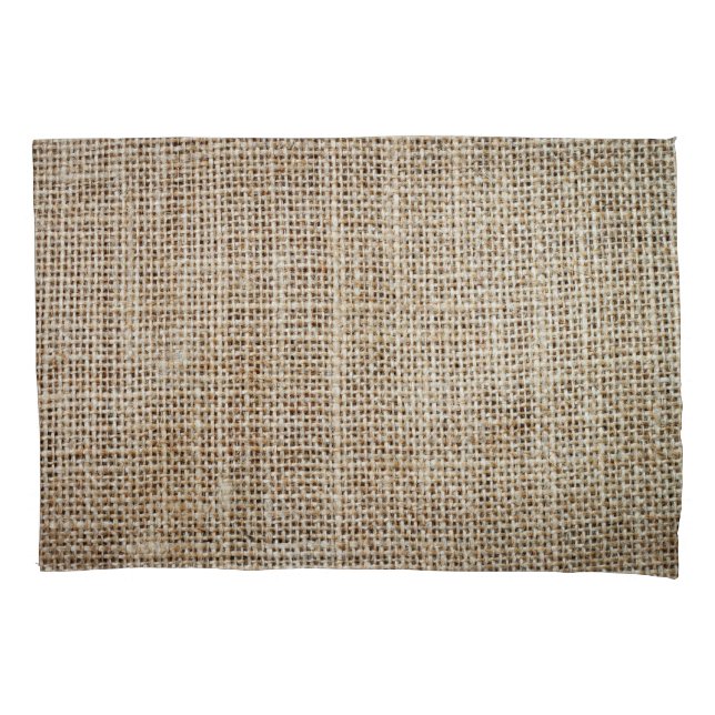Housse D'oreillers Burlap Hessian Arrière - plan Texture (devant)