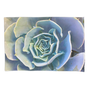 Housse D'oreillers Cactus menthe vert clair violet bleu photo gras