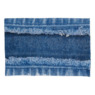 Housse D'oreillers Cadre en tissu à deux tons blanchis