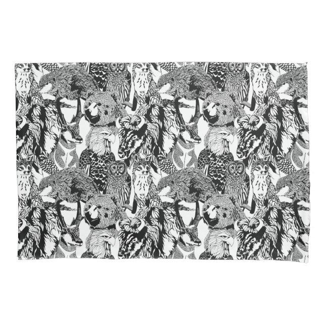 Housse D'oreillers Caisse en bois de coussin d'insigne (devant)