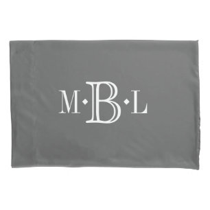 Housse D'oreillers Caisse faite sur commande de coussin de monogramme