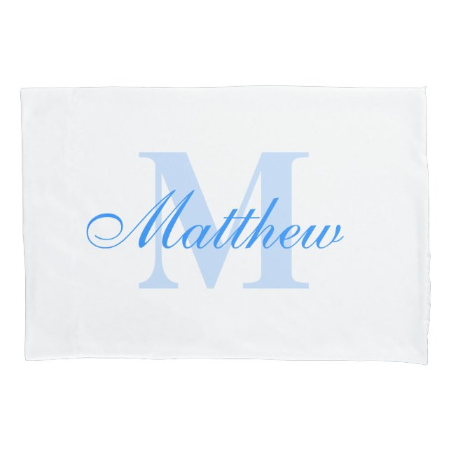 Housse D'oreillers Caisse faite sur commande de coussin de monogramme (devant)