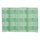Caisse standard de coussin de ferme de plaid vert
