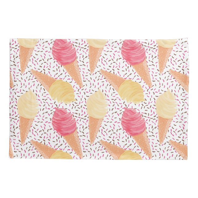 Housse D'oreillers Caissons Motif glace (Dos)