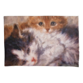 Housse D'oreillers Câlin de deux chatons par Henriëtte Ronner-Knip