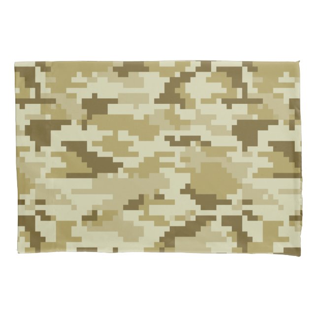 Housse D'oreillers Camouflage 8 bits pour désert numérique / Camo (devant)