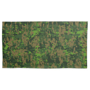 Housse D'oreillers Camouflage de Digitals de style de région boisée