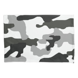 Housse D'oreillers Camouflage gris urbain no 15 imprimé