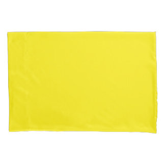 Housse D'oreillers Canary Yellow (solid color) 
