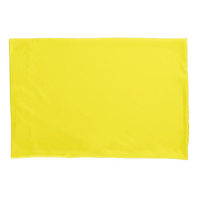Housse D'oreillers Canary Yellow (solid color)  (devant)