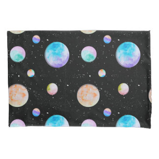 Housse D'oreillers Capa de Travesseiro Linha Galáxia de Tinta