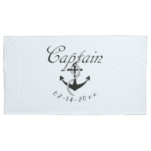 Housse D'oreillers Capitaine avec Ancre