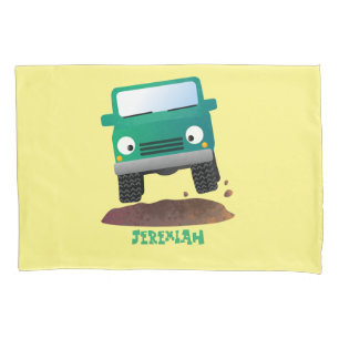 Housse D'oreillers Caricature de voiture 4 X4 hors route