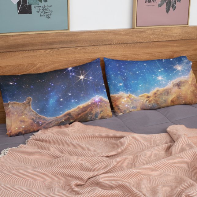 Housse D'oreillers Carina Nebula Falaises cosmiques James Webb Hi-Res (Créateur téléchargé)