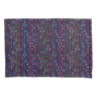Carrés bleus, verts, violets, roses avec des rayur