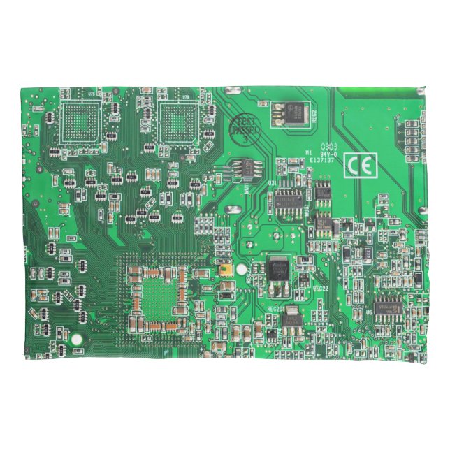 Housse D'oreillers Carte circuit imprimé circuit vert PCB (devant)