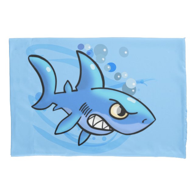 Housse D'oreillers Cartoon Shark (devant)