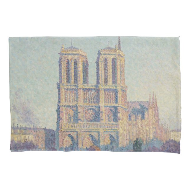 Housse D'oreillers Cathédrale Notre-Dame Paris France Peinture classi (devant)
