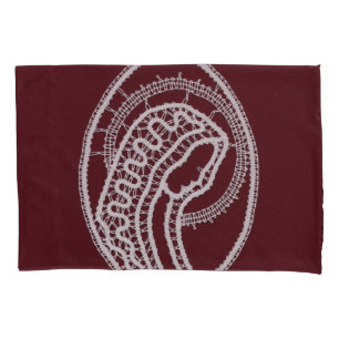 Housse D'oreillers Catholicité Vierge Marie, dentelle