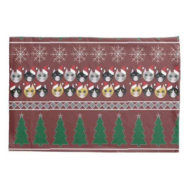 Housse D'oreillers Cats Christmas  (Dos)