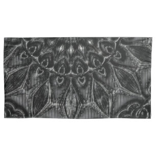 Housse D'oreillers Charcoal Mandala