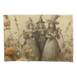 Housse D'oreillers Chariot Halloween vintage (5)