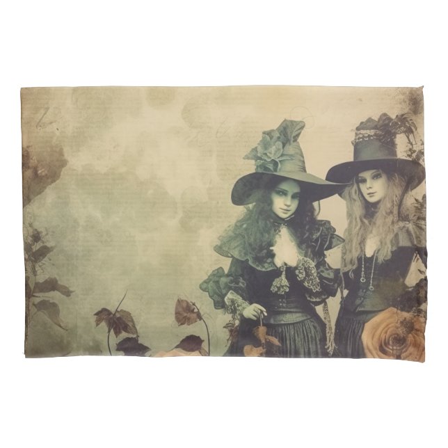 Housse D'oreillers Chariot Halloween vintage (7) (devant-gauche)