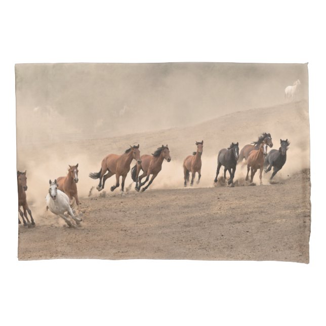 Housse D'oreillers Cheval dans l'automne II (devant-gauche)