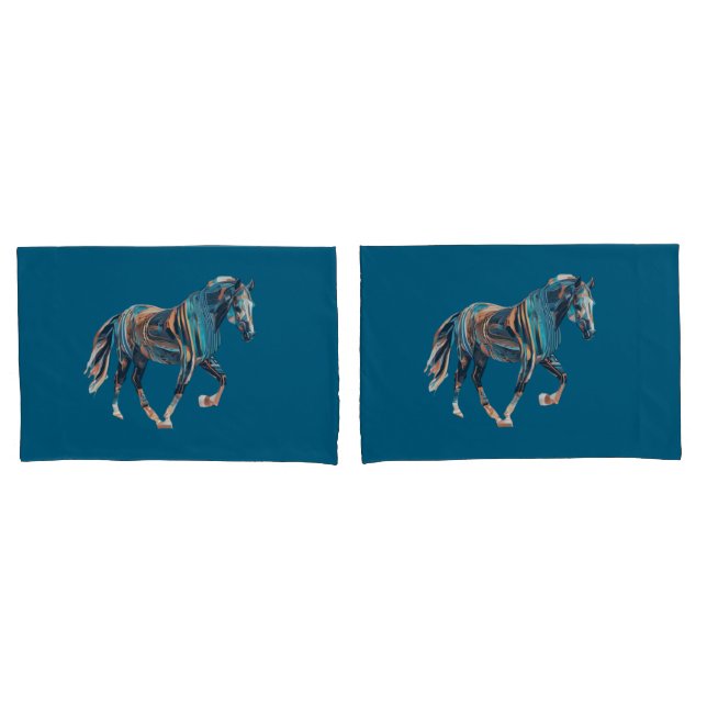 Housse D'oreillers Cheval Pillowcase (devant-Set)