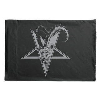 Housse D'oreillers Chèvre dans un pentagone étoilé