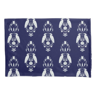Housse D'oreillers Chic bleu marine Heron Pond Heritage Revival