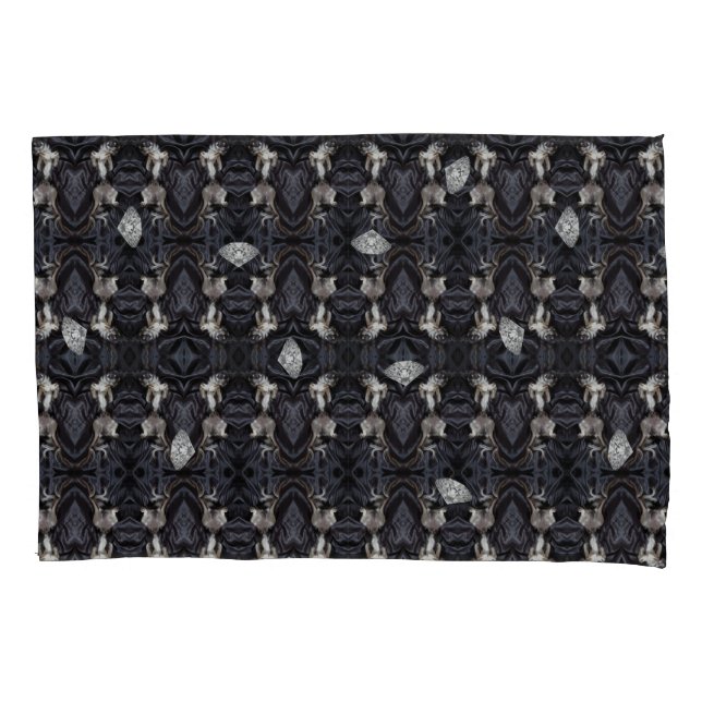 Housse D'oreillers Chimigos - Chihuahuas et diamants (devant-gauche)