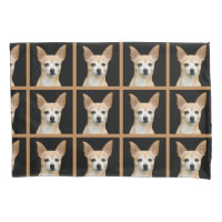 Chiwawa peint par beige sur l'arrière - plan noir