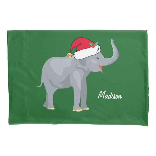 Housse D'oreillers Christmas Elephant (devant)