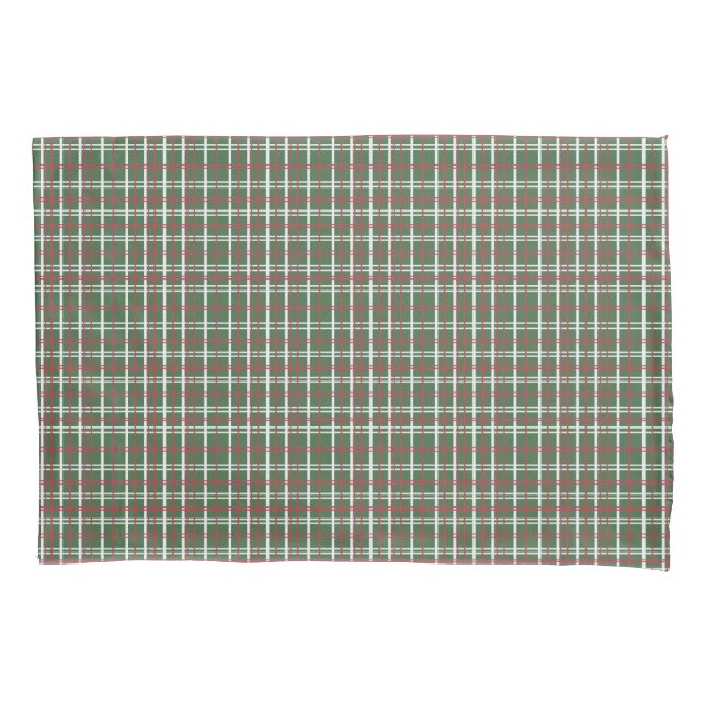 Housse D'oreillers Christmas plaid (devant)