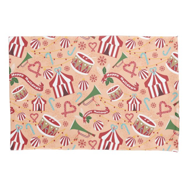 Housse D'oreillers Cirque de Noël (devant)