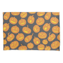 Citrouille d'Halloween Orange Jack O'Lantern Noir