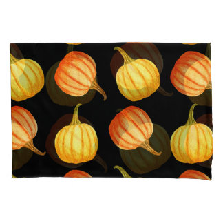 Housse D'oreillers Citrouille orange : Motif d'aquarelle transparente