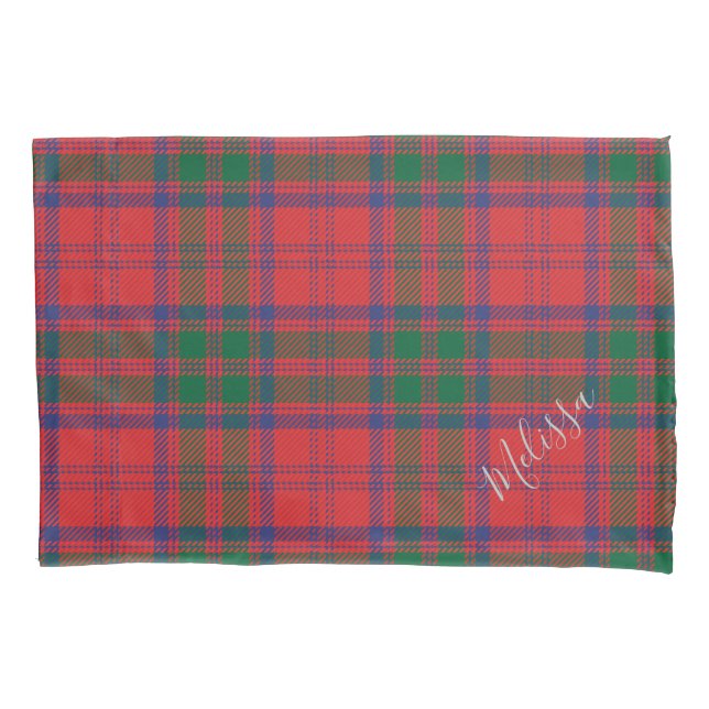 Housse D'oreillers Clan Plaid Personnalisé Grant Tartan Rustique (devant)