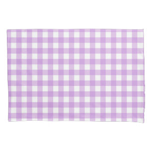 Housse D'oreillers Classic En vichy Vérifier Plaid Motif Lilac
