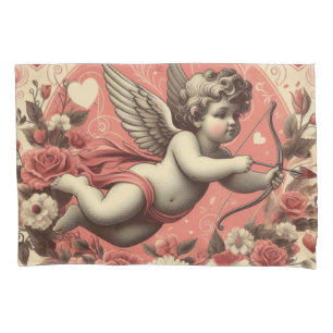 Housse D'oreillers Classic/Vintage/Retro Saint-Valentin cupide