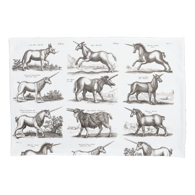 Housse D'oreillers Classique Unicorne Antique Mythique Magie Créature (devant)