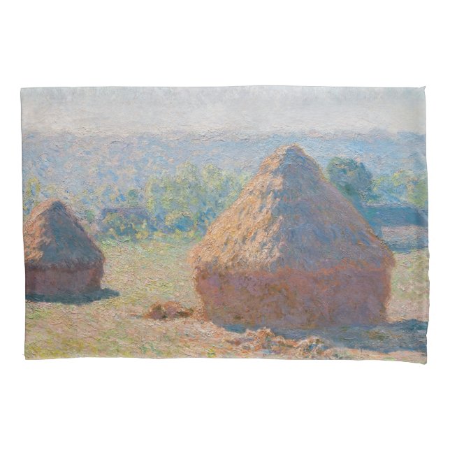 Housse D'oreillers Claude Monet - Haystacks, fin de l'été (devant)