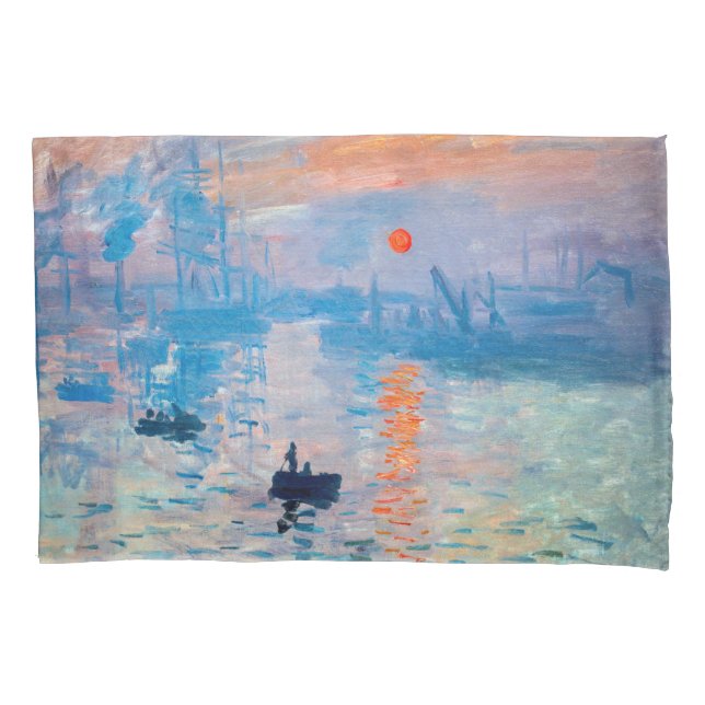 Housse D'oreillers Claude Monet - Impression, lever de soleil (devant)